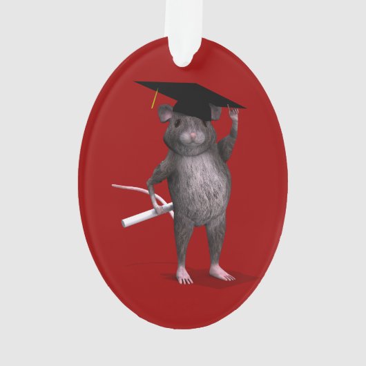 Smartest Rat in der Stadt Ornament (Rückseite)