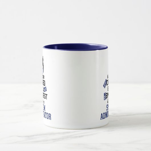 Smarteste Men werden zum Systemadministrator Tasse (Zentrum)