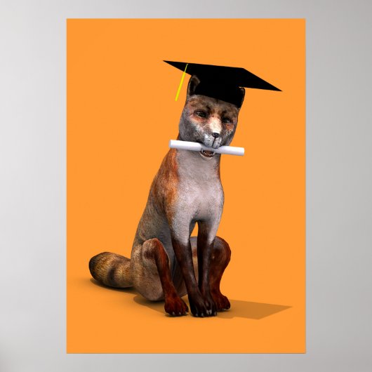 Smartester Fuchs von Campus Poster (Vorne)