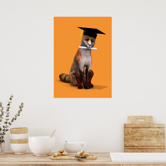 Smartester Fuchs von Campus Poster (Küche)