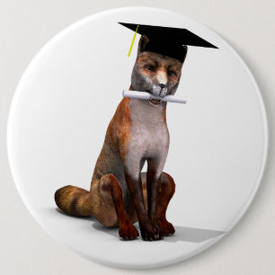Smartestes Fox in der Stadt Button