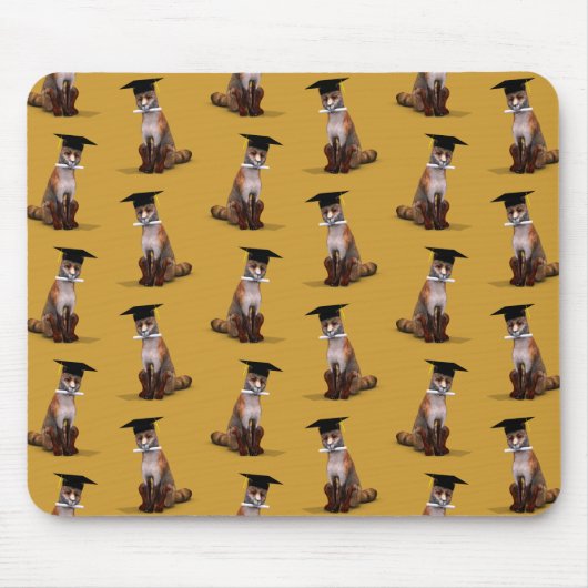 Smartestes Fox in der Stadt Mousepad (Vorne)