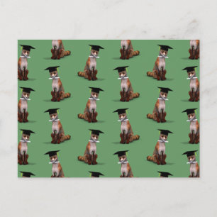 Smartestes Fox in der Stadt Postkarte