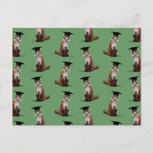 Smartestes Fox in der Stadt Postkarte (Vorderseite)