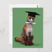 Smartestes Fox in der Stadt Postkarte (Vorne/Hinten)