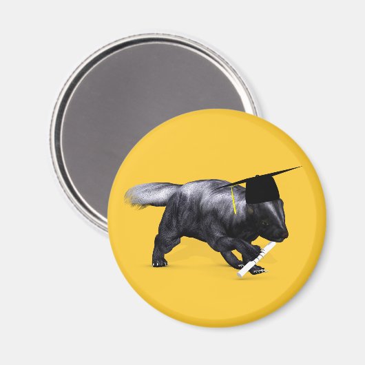 Smartestes Skunk von Campus Magnet (Vorderseite/Rückseite)