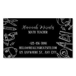 SmartMath Tutoring Services Magnetische Visitenkarte