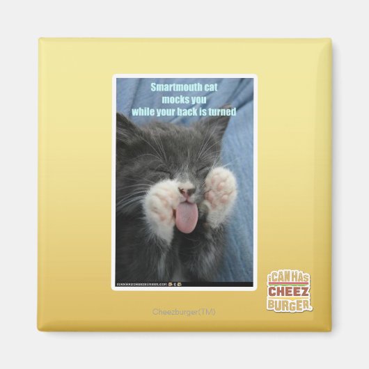 Smartmouth Katze Magnet (Vorne)