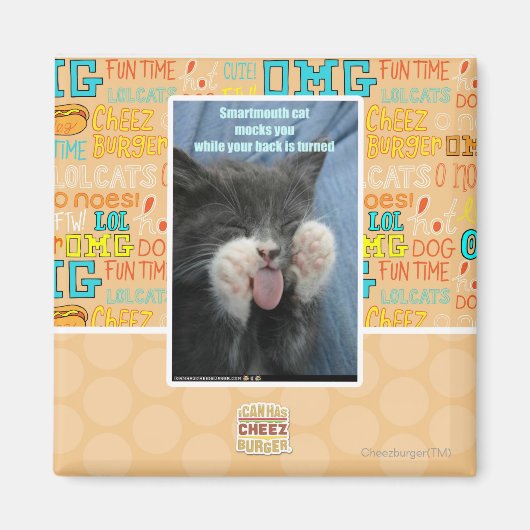 Smartmouth Katze Magnet (Vorne)