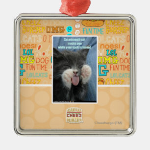 Smartmouth Katze Ornament Aus Metall