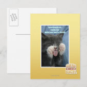 Smartmouth Katze Postkarte (Vorne/Hinten)