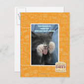 Smartmouth Katze Postkarte (Vorne/Hinten)