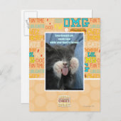 Smartmouth Katze Postkarte (Vorne/Hinten)