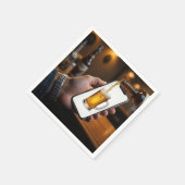 Smartphone Beer-Tasse Serviette (Ecke)