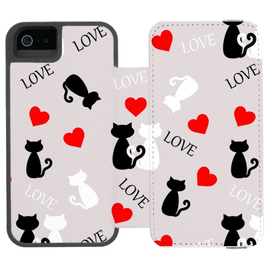 Smartphone case with cats incipio iPhone Geldbeutel-Hülle (Folio Geöffnet)