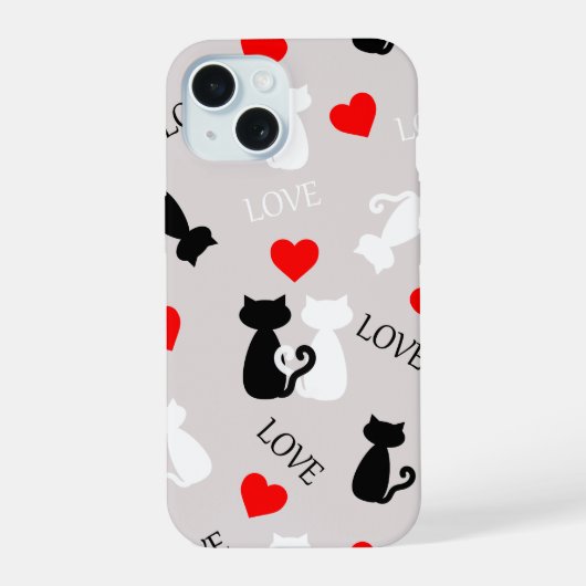 Smartphone case with cats iPhone 15 hülle (Rückseite)