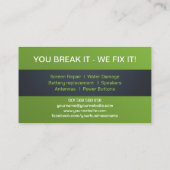 Smartphone Express-Reparatur Visitenkarte (Rückseite)