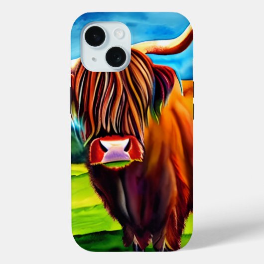 Smartphone-Fall Highland Cow Case-Mate iPhone Hülle (Rückseite)