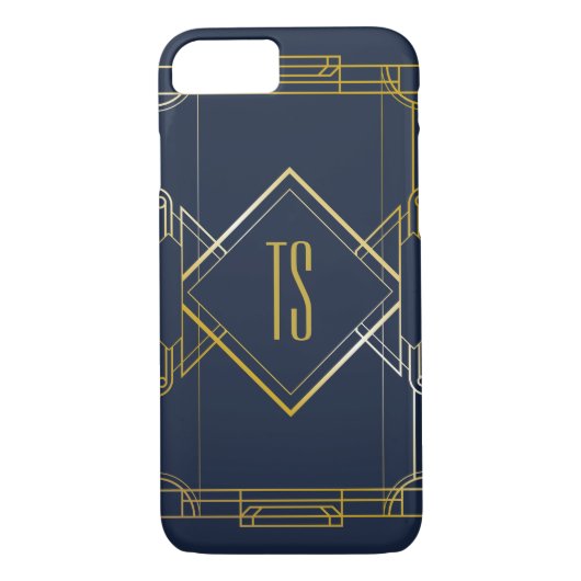 Smartphone-Fall personalisiert Art Deco Case-Mate iPhone Hülle (Rückseite)