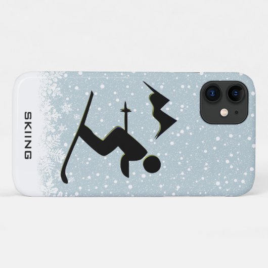 Smartphone-Fall Skiing Design Case-Mate iPhone Hülle (Rückseite (Horizontal))