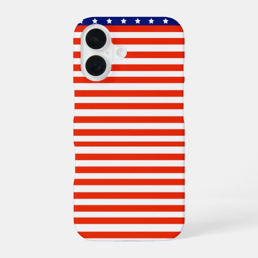 Smartphone-Hülle mit USA-Flagge iPhone 16 Hülle (Rückseite)