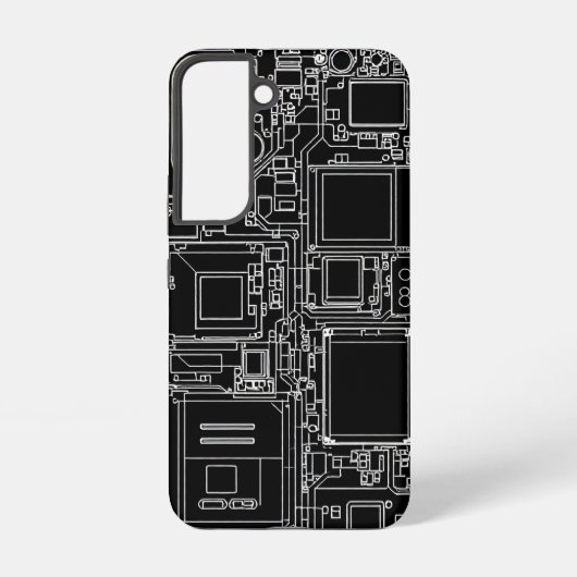 Smartphone internes schematisches Blueprint-Schalt Samsung Galaxy Hülle (Rückseite)