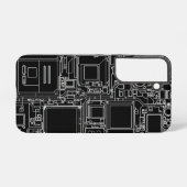 Smartphone internes schematisches Blueprint-Schalt Samsung Galaxy Hülle (Rückseite (Horizontal))