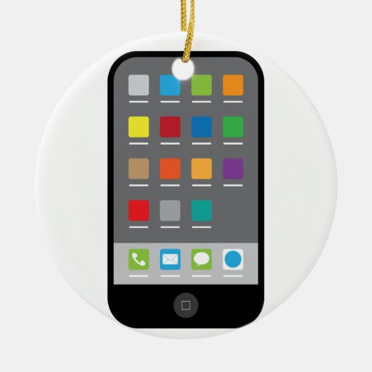 Smartphone Keramik Ornament (Vorne)