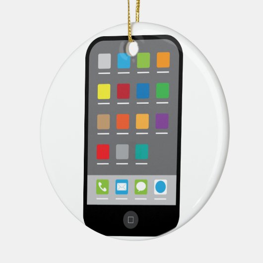 Smartphone Keramik Ornament (Links)