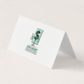 Smartphone mit Dollarzeichen Visitenkarten (Vorderseite)