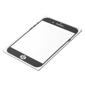 Smartphone Notizblock (angewinkelt)