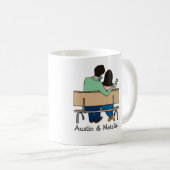 Smartphone personalisierte Cartoon-Tasse Kaffeetasse (VorderseiteRechts)