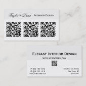 Smartphone QR-   CodeFoto oder Logo Visitenkarte (Vorne/Hinten)