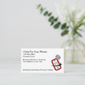 Smartphone Repair Services Business Cards Visitenkarte (Stehend Vorderseite)