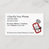 Smartphone Repair Services Business Cards Visitenkarte (Vorderseite)