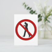 Smartphone-Zombies verboten Postkarte (Stehend Vorderseite)