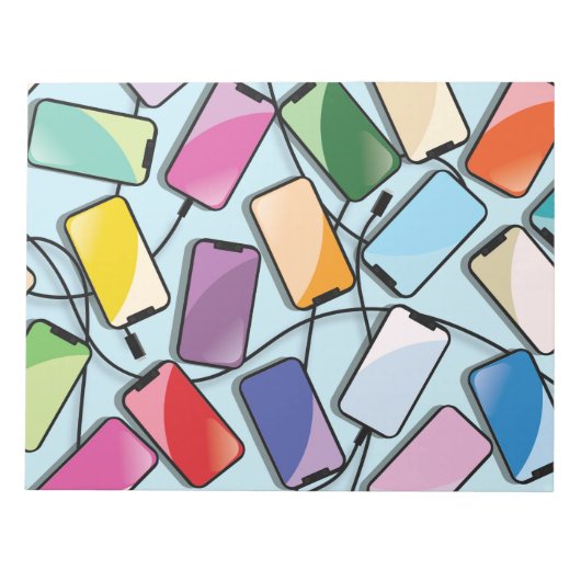 Smartphones mit einer Note Notizblock (Vorderseite)