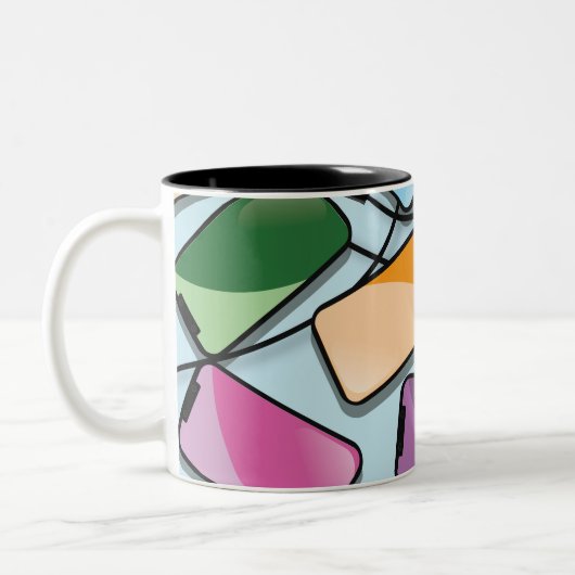 Smartphones mit einer Note Zweifarbige Tasse (Links)