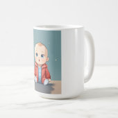 Smarty Baby - Tiny Thinker Face Kaffeetasse (VorderseiteRechts)