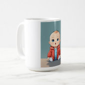 Smarty Baby - Tiny Thinker Face Kaffeetasse (Vorderseite Links)