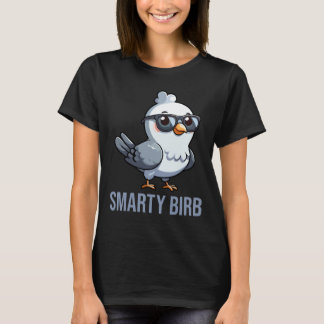 Smarty Birb - The Wise and Witty Pigeon T-Shirt