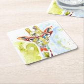 Smarty-Hosen Giraffe Rechteckiger Pappuntersetzer (angewinkelt)