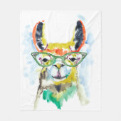 Smarty-Hosen Lama Fleecedecke (Vorderseite)