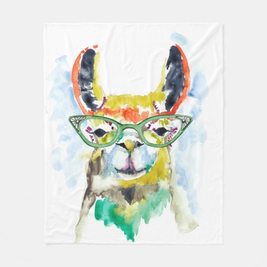 Smarty-Hosen Lama Fleecedecke (Vorderseite)