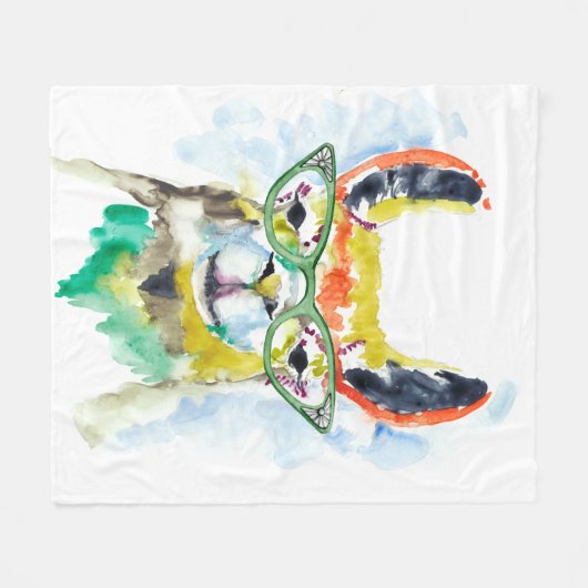 Smarty-Hosen Lama Fleecedecke (Vorderseite (Horizontal))