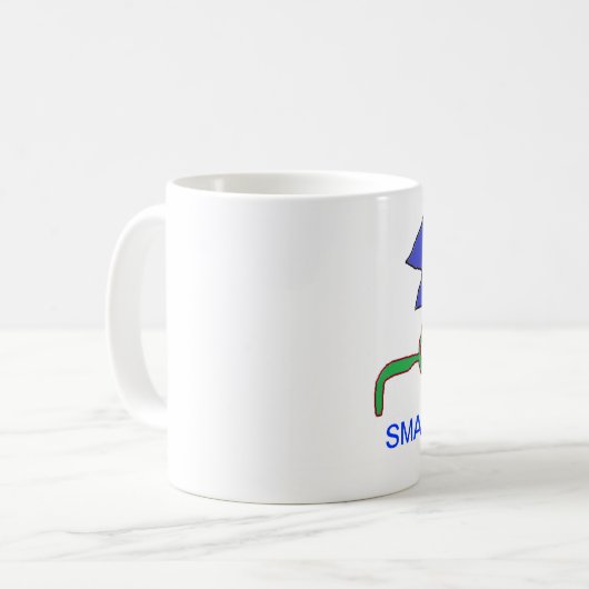 Smarty keucht Abschluss TASSE (Vorderseite Links)