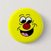 Smarty keucht Gesicht Grumpey Button (Vorderseite)