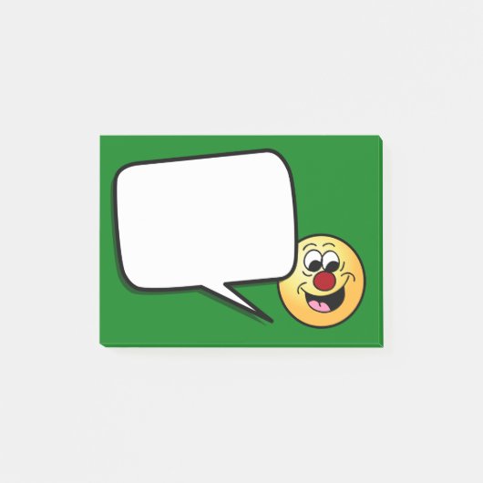Smarty keucht Gesicht Grumpey Post-it Klebezettel (Vorderseite)