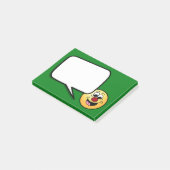 Smarty keucht Gesicht Grumpey Post-it Klebezettel (angewinkelt)