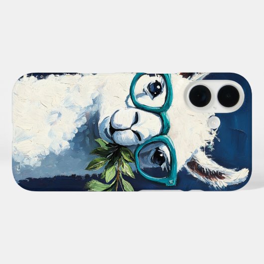 Smarty Llama Chic Case-Mate iPhone Hülle (Rückseite (Horizontal))